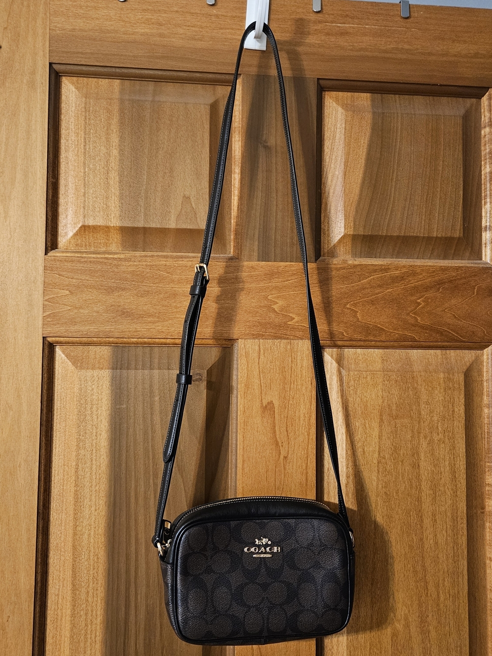 Coach Black Signature Small Crossbody Bag